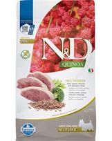 Farmina N&D Quinoa Neuterad mažų veislių šunims su antiena, brokoliais ir šparagais, 800 g