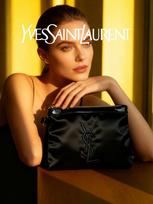 YSL moteriška kosmetinė, moteriška kosmetikos laikymo krepšys su logotipu - Juoda kasdieninė būtina priemonė organizatorius juoda