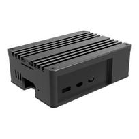 Aliuminio dėklas - Raspberry Pi 5 - Tvirta apsauga - Elegantiškas dizainas - Patogus prieiga prie prievadų