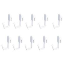 10 vnt. Universalus plastikinis pegboard kabliukas J formos, tvirtas, su skylutėmis, montuojamas ant sienos, juodas/baltas/pilkas, laikymo lentyna, amatininkų kambarys balta