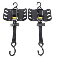 2PCS Retractable Truck Bed Ratchet Straps FL3Z 9928408 AB Self Retracting Tie Down Straps with Boxlink Plates and Dual