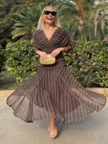 Gėlėtas Off-Shoulder Undinėlės Stiliaus Ilgas Vakarinis Suknelė Su Klostytu Kraštu S tamsiai ruda spalva