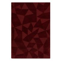 Rankų darbo bordo spalvos iš vilnos kilimas 120x170 cm Shard Red – Flair Rugs
