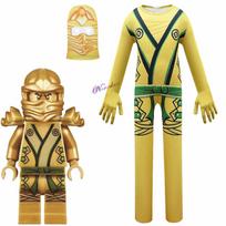 Berniukų Helovino Kostiumas Vaikams Anime Ninjago Ninja Cosplay Zentai Kombinezonas Bodis Su Kaukę Vaikų Fantazijos Gimtadienio Šventės Kostiumas Kids 110cm&Ninja Costume