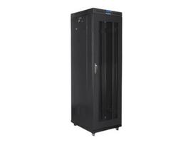 Lanberg | Rack cabinet 19" free-standing 42U/600x800 (flat pack) with mesh door, LCD | FF01-6842-23BL | Black|FF01-6842-23BL