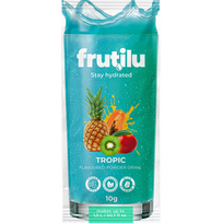 Frutilu becukris gėrimas tropinių vaisių skonio