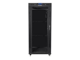 Lanberg | Rack cabinet 19" free-standing 27U/600x600 (flat pack) with glass door lCD V2 | FF01-6627-12BL | Black|FF01-6627-12BL