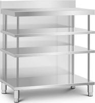 Royal Catering Maitinimo baro stalo stalviršis su apvadu 4 lentynos PELENAS 100 x 60 x 105 cm