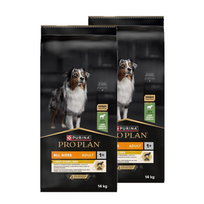 PRO PLAN Light Sterilised Visų dydžių suaugusiems šunims skirtas maistas, turintis daug jautienos 2x14 kg