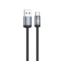 Tellur Minimalistinis USB į USB‑C laidas 3A, 1 m, juodas