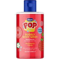 Chicco Pop Bubbly Body Wash dušo ir vonios želė vaikams Strawberry Candy 300 ml
