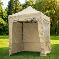 Pop Up sulankstoma palapinė 2x2 m, su sienomis, Smėlio, H serijos, plieninė (palapinė, paviljonas, baldakimas)