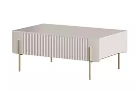Coffee Table Malmi - Cashmere / Gold Legs