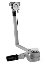 Geberit priedas – vonios išleidimo ir perpildymo jungtis, ekscentrinis valdymas PushControl, ilgis: 260 mm, chromuotas 150.750.21.6