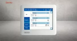 Šildomų grindų automatika Wavin Sentio, LCD jutiklinis ekranas LCD-200