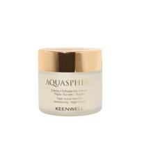 KEENWELL AQUASPHERA trejopo poveikio intensyviai drėkinantis naktinis kremas, 80 ml