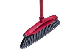 Vileda 143783 broom Indoor Soft / Hard bristle Polyethylene terephthalate (PET) Black, Grey, Red
