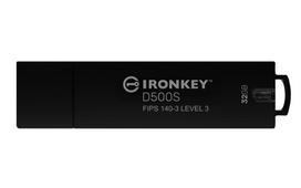 Kingston IronKey D500S 32GB USB atmintinė su FIPS 140-3 sertifikatu
