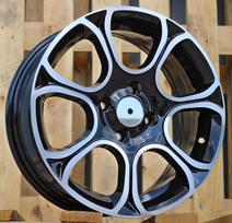 Ratlankis RACINGLINE B5164 R15x6 4x98 ET 35 CB 58.1 (Black Polished) (500 kg)