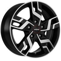 Ratlankis RONAL R17x7 5x108 ET 46 CB 65 (Jet Black Matte Front Polished)