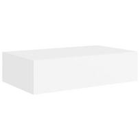 Sieninė lentyna，sieninis stovas su stalčiumi, balta, 40x23,5x10cm, MDF CFE725386