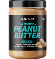 BioTech Peanut Butter, Crunchy, 400 g