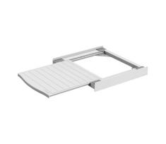 Meliconi 656113 - Pakyla skalbimo mašinai ir džiovyklai su ištraukiamu stalčiumi 70 cm balta