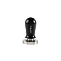 SORSO Barista dinamometrinis grūstuvas (tamperis), nerūdijančio plieno, su aliuminio rankena, 58 mm – juodas
