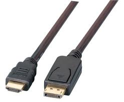 EFB-Elektronik DisplayPort/HDMI Kabel Full HD,A-A St-St, 2m, schwarz Hersteller: EFB Elektronik (K5561SW.2V2)