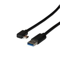 EFB-Elektronik USB 3.2 Gen1 5Gbit 3A Kabel, Typ-A ,Stecker - Typ-C Stecker 90°, 3m Hersteller: EFB Elektronik (EBUSBC-USBC5GAK.3)