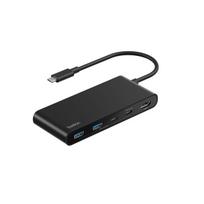 Belkin Connect, USB Typ-C, HDMI, USB 2.0 Type-A, USB 3.2 Gen 1 (3.1 Gen 1) Type-C, MicroSD (TransFlash), SD, Schwarz, Rundkabel, 0,2 m