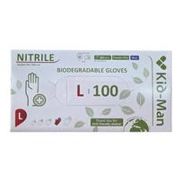 Nitrilinės mėlynos pirštinės Kid-Man L 100 vnt
