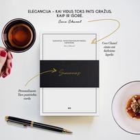 Plėšomi užrašų lapeliai su įkvepiančia Coco Chanel citata ELEGANCIJA – TAI KAI VIDUS TOKS PAT GRAŽUS, KAIP IR IŠORĖ: net 150 vnt. – kokybiškas popierius, stilinga žinutė apie Jus