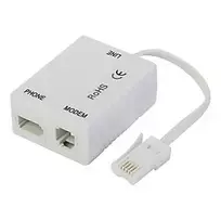 Qnect ADSL Splitter (ADSL In - ADSL + Phone Signal Out)