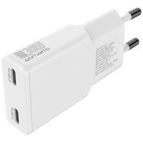 4smarts FlatPlug Slim Dual 30W GaN 2xUSB-C Wall Charger, White