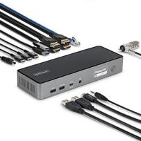 StarTech.com Triple-Monitor USB-C Docking Station, 140W Laptop Charging Dock for MacBook Pro and Windows Laptops, 4K 60Hz HDMI or DisplayPort, TAA Compliant