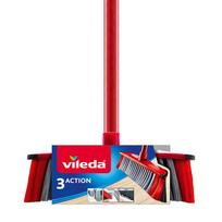 Vileda 4023103173286 Indoor broom with hard, grey and red bristles