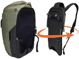 Thule Paramount hibridinė pannier-kuprinė 26L – švelnios smėlio spalvos