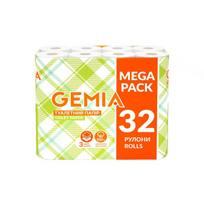 Tualetinis popierius Gemia Mega Pack 3 sluoksnių, 32 rulonai