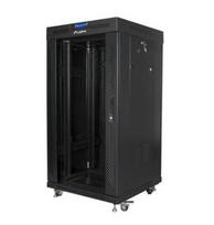 LANBERG RACK CABINET 19inch FREE-STANDING 22U/600X600 FLAT PACK WITH GLASS DOOR LCD BLACK LANBERG V2