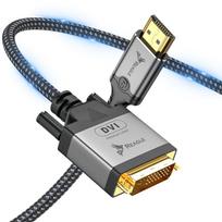 HDMI į DVI kabelis 3 m – adapteris perėjimas konverteris Full HD monitoriui Reagle