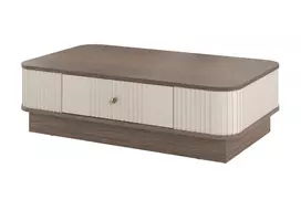 Coffee Table Vesper - Cashmere / Nut / Gold Handles