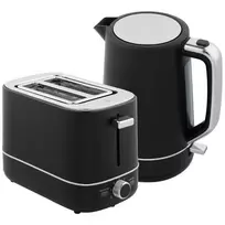 Virdulio ir skrudintuvo rinkinys 2200 W, 1,7 virdulys ir skrudintuvas, Juoda