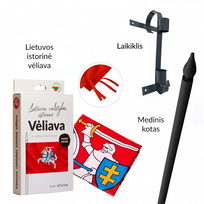 STANDART vėliavos komplektas antracito spalvos Vytis