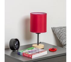 BRILAGI - Stalinis šviestuvas NUBILA WOOD 1xE27/25W/230V ąžuolas/Pompėjos raudona