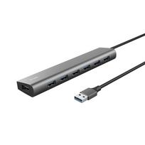 Trust Halyx A tipo 5000Mbit/s 7 prievadų USB 3.2 Gen1 šakotuvas (sidabrinis)