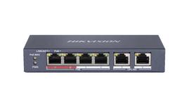 Hikvision DS-3E0106P-E/M Fast Ethernet tinklo komutatorius su PoE