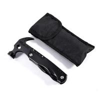 Daugiafunkcinės replės Multitool Naginis plaktukas Nerūdijančio plieno įrankis Lauko išgyvenimo Vielos karpiklis Kempingo peilis Veržliaraktis Rankiniai įrankiai 20CM/5CM juoda