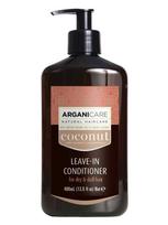 ARGANICARE Nenuplaunamas plaukų kondicionierius su kokosų aliejumi, 400 ml