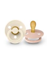 BIBS Čiulptukas Symmetrical, 2 vnt.(Ivory/Blush) 6+mėn